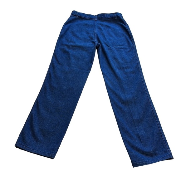 Jean St. Germain Vintage Blue Denim High Rise Straight Jeans - Size 14 - Picture 2 of 11